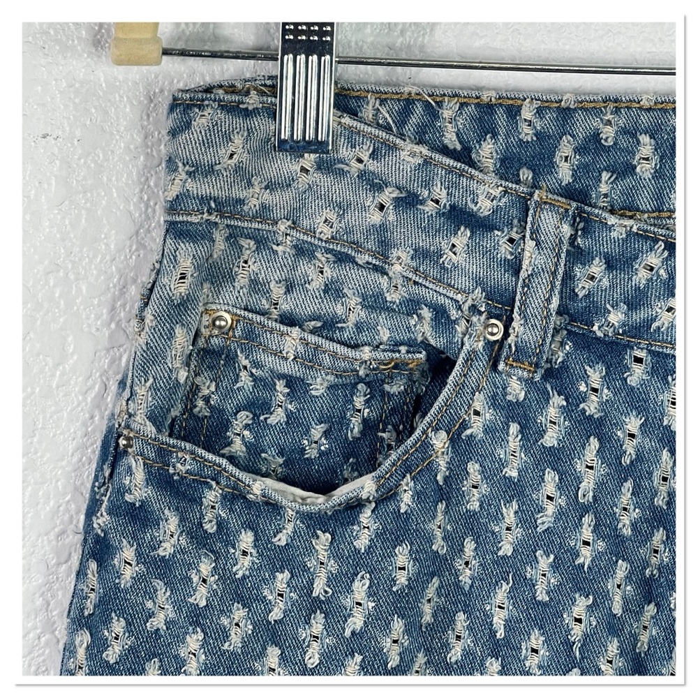 Jaded London Distressed Slouchy Fit Jeans Sz W25 Petite 100% Cotton - Picture 3 of 9